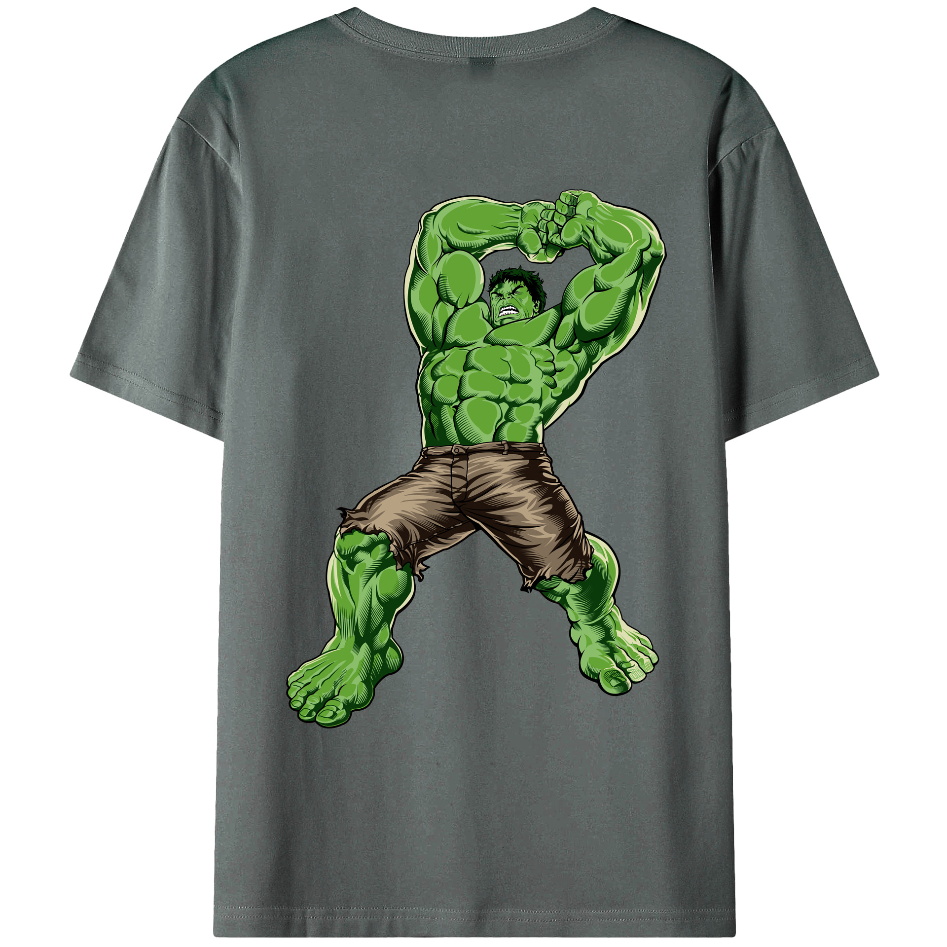 （画像用） アベンジャーズ The Avengers 綿100％ メンズ半袖Tシャツ（バックプリント） 通気性